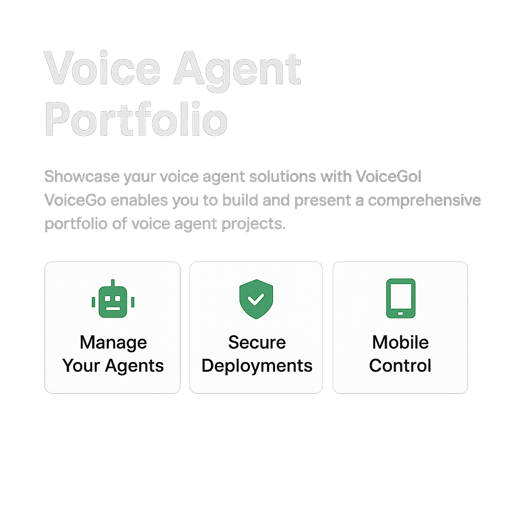 Voice Marketing Agents Portfolio